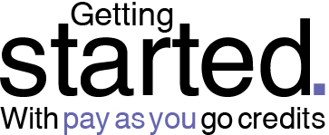 Getting Started with pay as you go credits